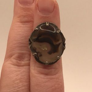 Moo Moo Cowhide Agate Ring